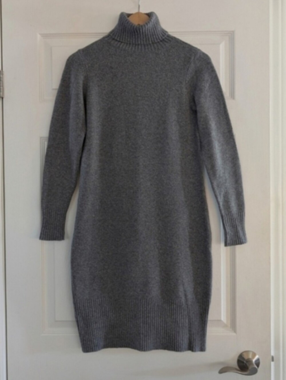 RW&CO turtleneck sweater dress grey size XS